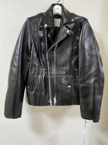sacai 25AWダブルライダース サイズ1】Sacai 25AWライダースジャケット ブラウン - メルカリ