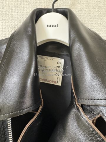 SACAI レザージャケット 25-03749M| Sacai オンラインストア