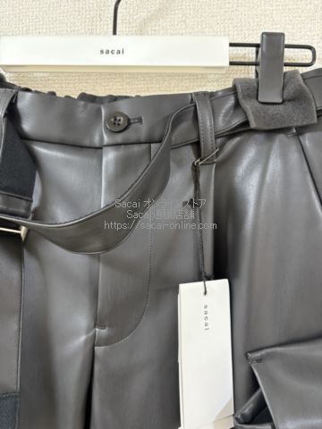 SACAI フェイクレザーパンツ 25-03750M 25aw-25-03750M
