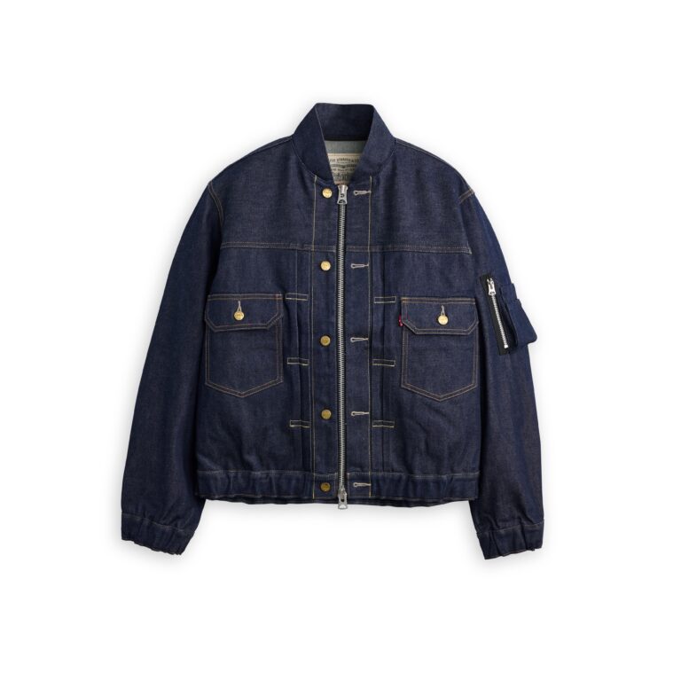 SACAI リーバイス ブルゾン ジャケット-リジッドインディゴ・メンズ-26AW SACAI リーバイス ブルゾン ジャケット-リジッドインディゴ・メンズ-26AW