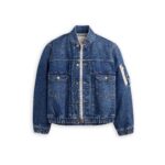 SACAI リーバイス ブルゾン ジャケットウォッシュドインディゴ・メンズ-26AW
