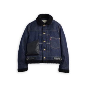 SACAI リーバイス シェルパジャケット-リジッドインディゴ・レディース-26AW