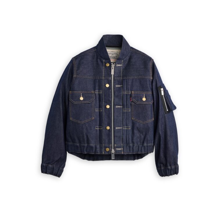 SACAI リーバイス ブルゾン ジャケット-リジッドインディゴ・レディース-26AW